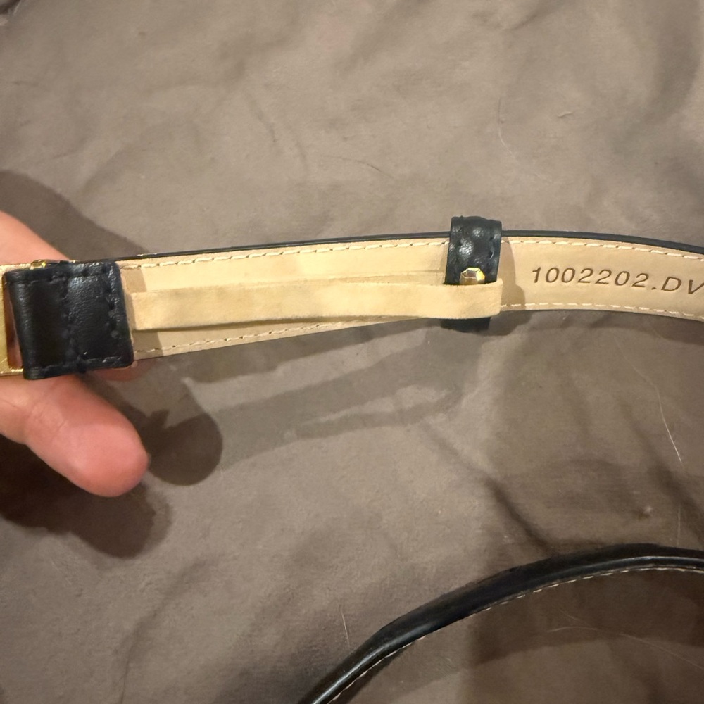 Versace Black and Gold Belt (thin) - Picture 3 of 7